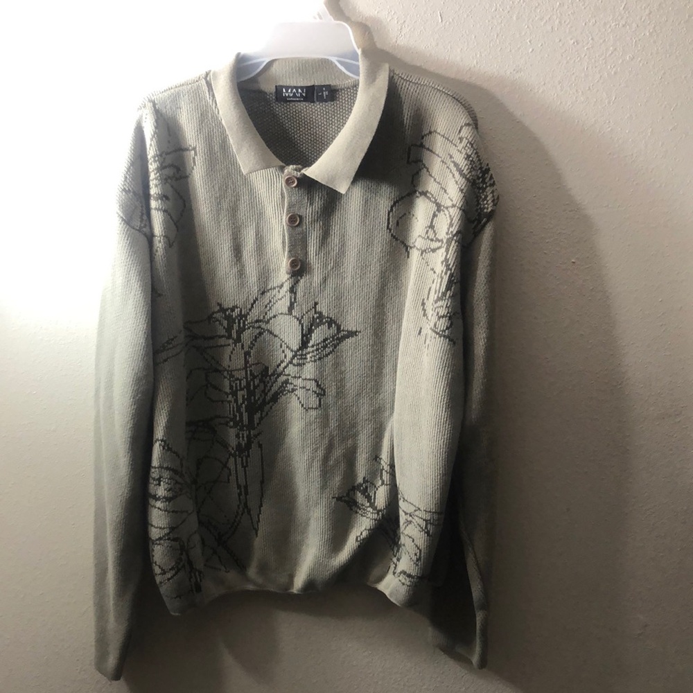 MAN Signature tan/cream Sweater